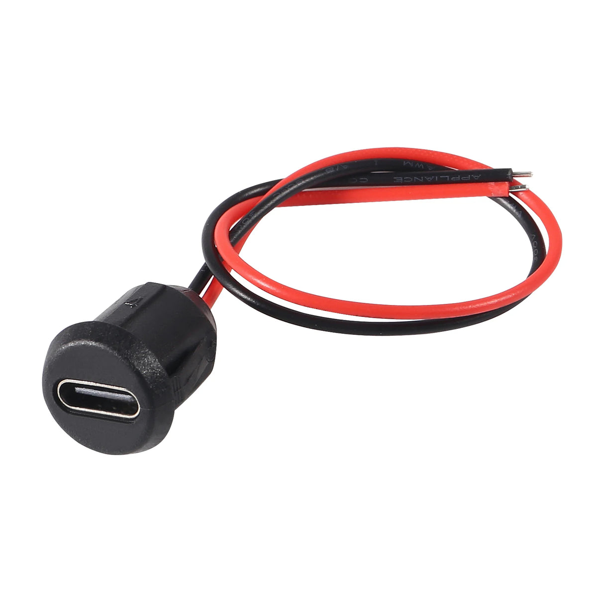 5PCS 2Pin USB Connector Type-C Waterproof with Female Socket