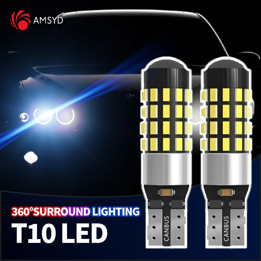 2pcs T10 W5W 194 501 Led Canbus No Error Car Interior Light 