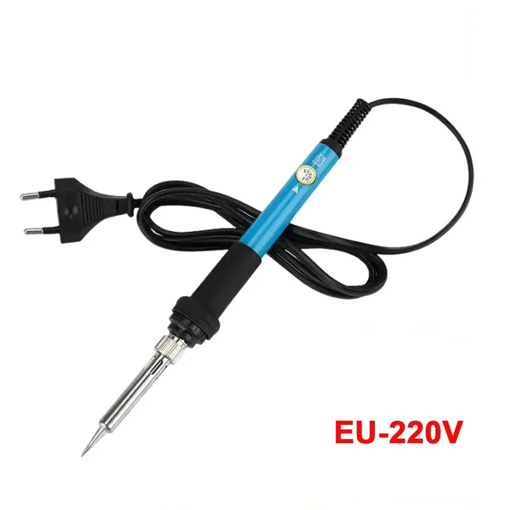 15pcs Kit 220V 60W Soldering Iron Kit 450 C Adjustable Tempe