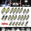 23pcs Car LED Light Kit T10 Interior & License Plate Bulbs D