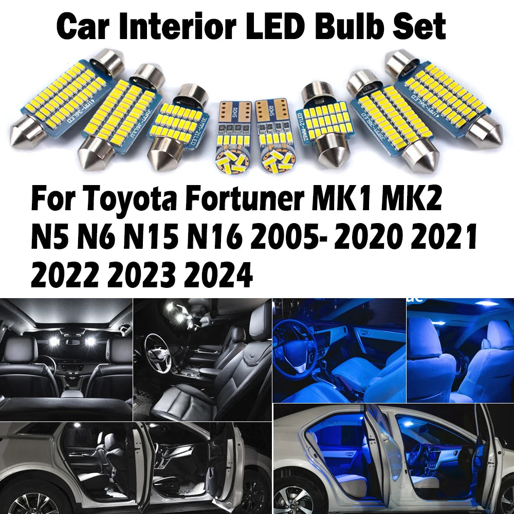 LED Interior Light Kit for Toyota MK1 N16 MK2 2005-2020 - Canbus Error-Free Interior Bulbs