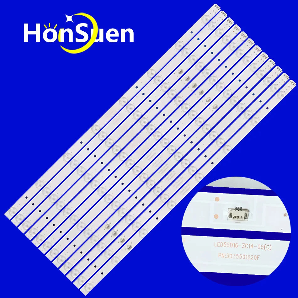 LED Backlight Strip for LED55D16-ZC14-01(A) 02/03/04/05(C) 3035501620B 55D3550 LE55A910 LD55U3300 TV DEDM550M4