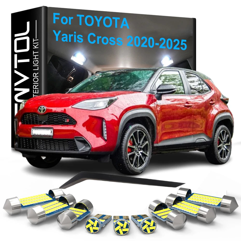 11pcs LED Interior Lights Kit Canbus For Toyota Yaris Cross 