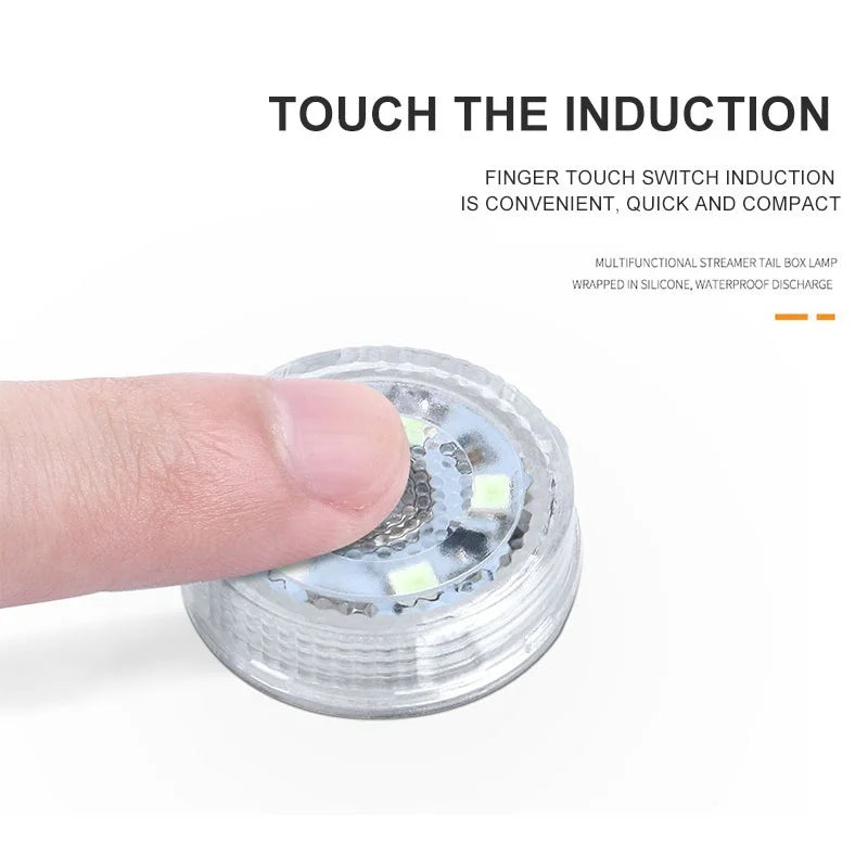 Mini Car Touch Switch LED Ambient Lamp - Portable Wardrobe L