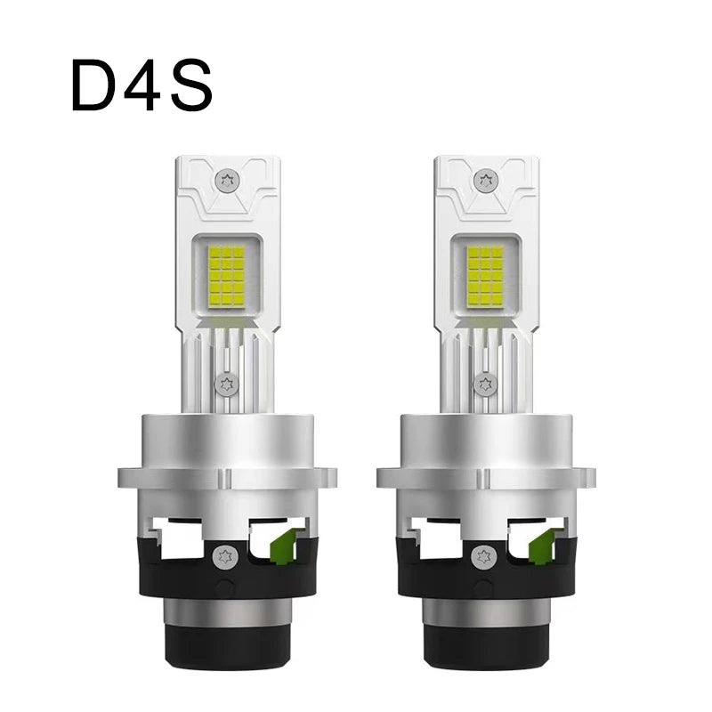 D SERIES LED Headlight HID Bulbs D2S D4S 1 1 Replace Headlamp 12V 24V Canbus 6000K 30000LM Turbo Fan Plug And Play Auto Lights