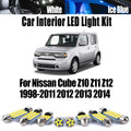 LED Interior Light Kit for Nissan Z12 Z11 Z10 1998-2011 - Canbus Error-Free Interior Bulbs