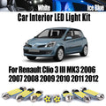 Canbus LED Interior Reading Dome Trunk Light Kit For Renault Clio 3 III MK3 2006 2007 2008 2009 for Renault