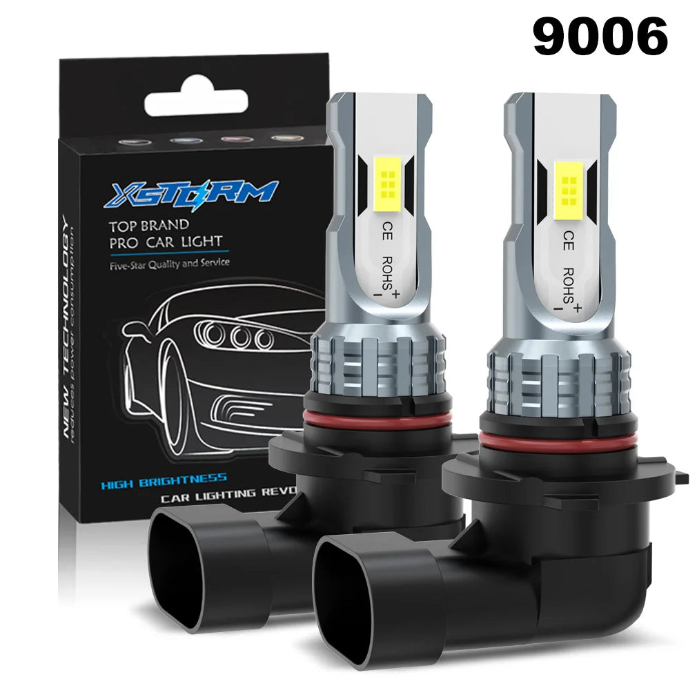 XSTORM H7 LED Fog Lights Bulbs H4 H11 9005 9006 LED Headlight for Car 80W 20000LM 6000K Auto Headlamps Plug & Play 12V 24V
