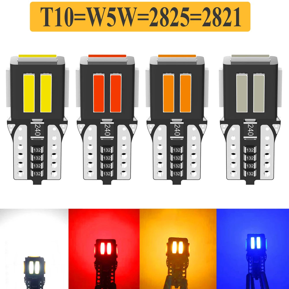 2pcs High Quality Super Bright T10 W5W Car Interior Reading 