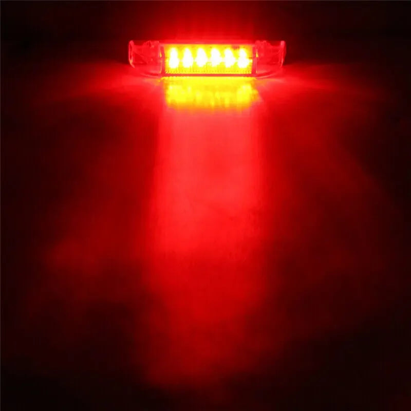 2PCS 6 Led Marker Clearance Light strip Bar Car Interior Ext