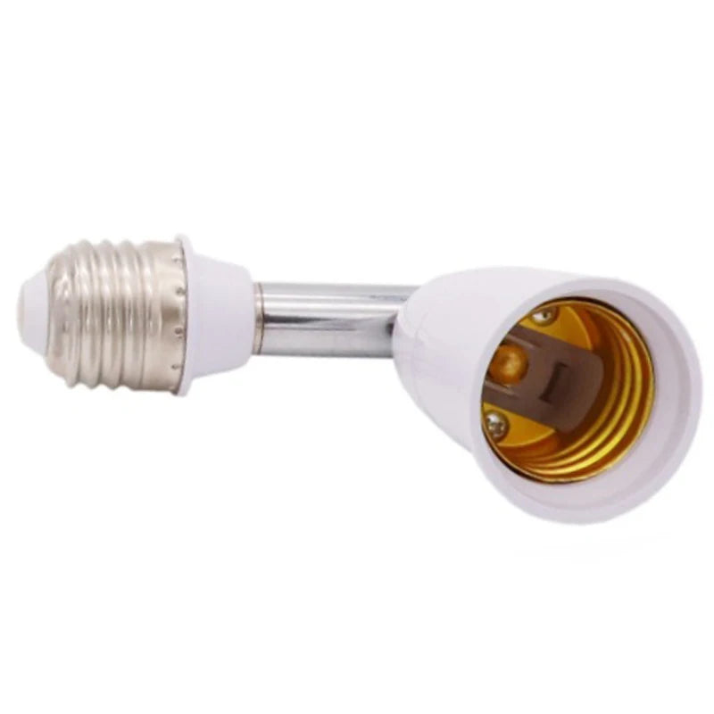 Universal E27 to E27 Lengthened Lamp Base 180 degree Rotatio
