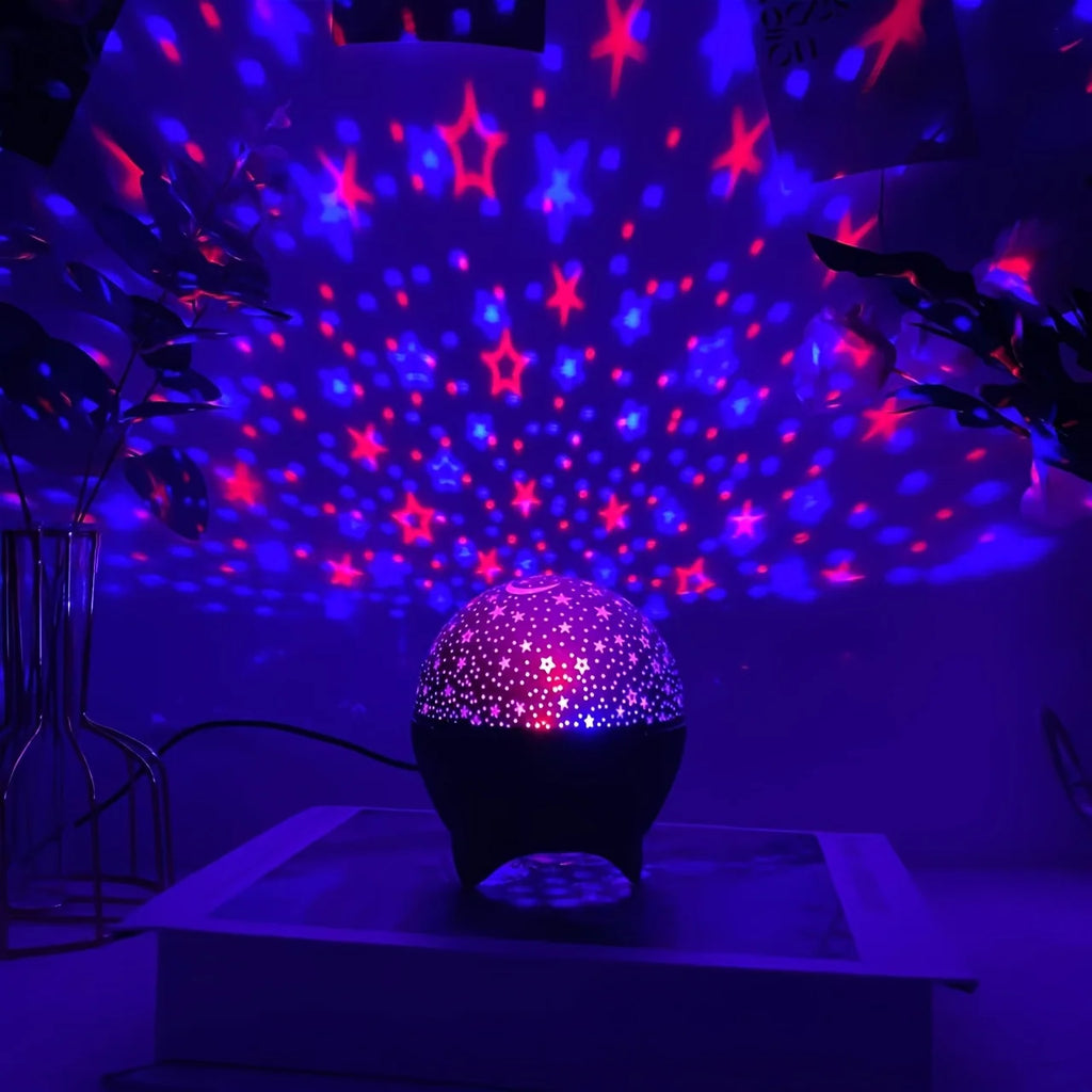 LED Night Light Starry Sky Galaxy Moon Projector Light Auto 