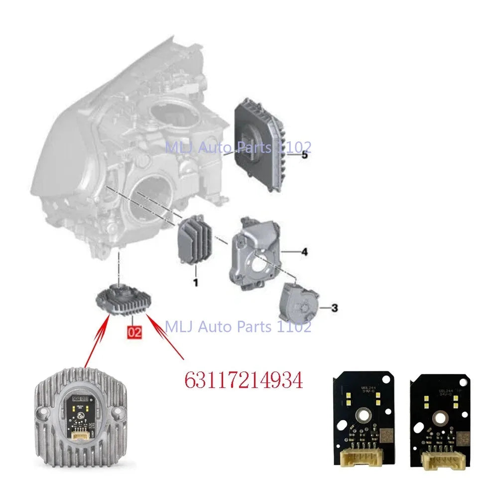 headlights for the BMW 5 Series G30/G38 Base-level 2017-2019 63117214934 DRL module with White light source