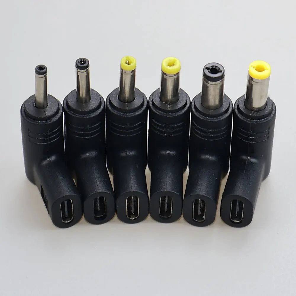 5V 9V 12V 15V 19.5V TypeC to DC Jack Plug Charge Adapter Con