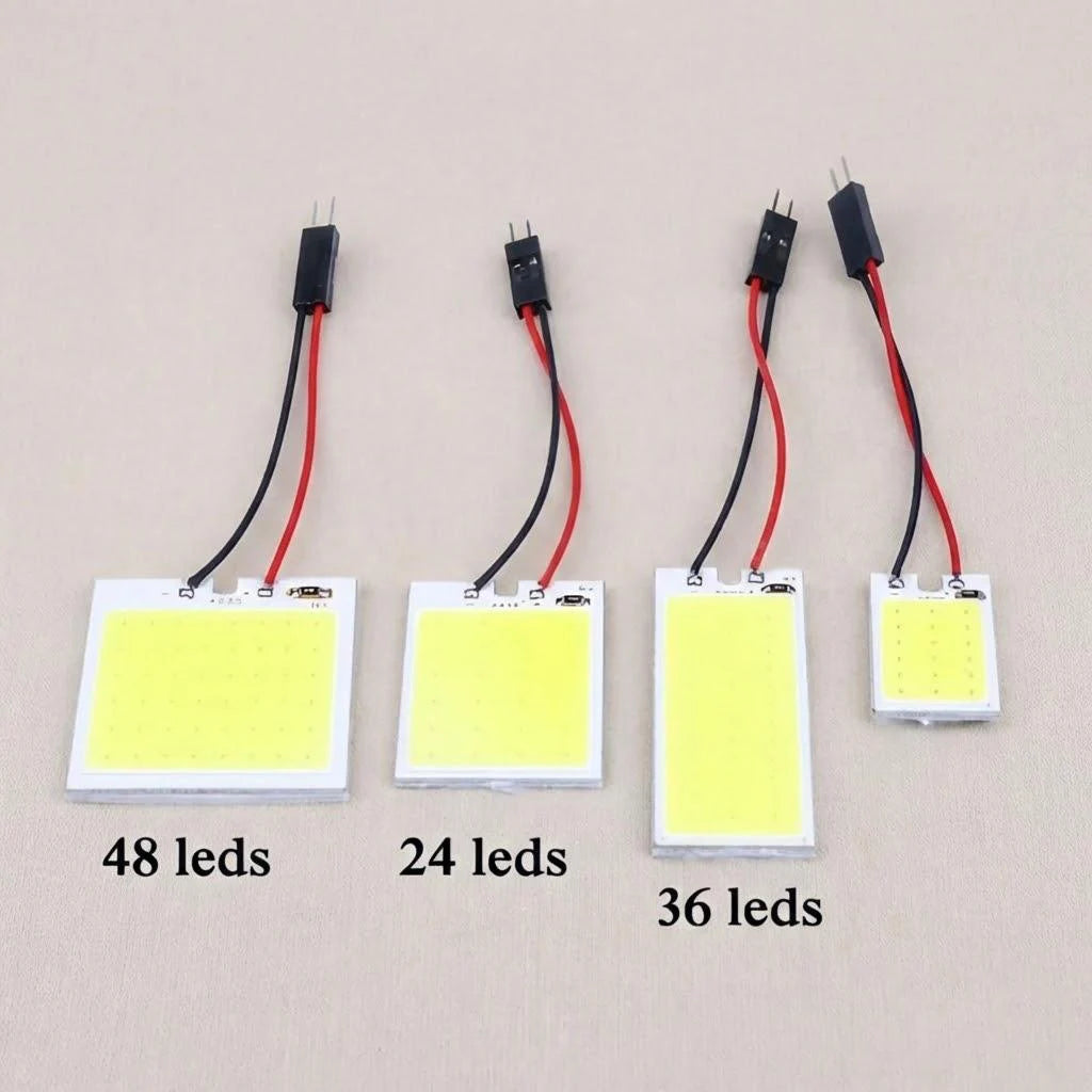 2 Pcs 10 Pcs 18 24 48 White Reading Lamp LED T10 Bulb LED Car Parking Interior Panel Light Festoon Lamp