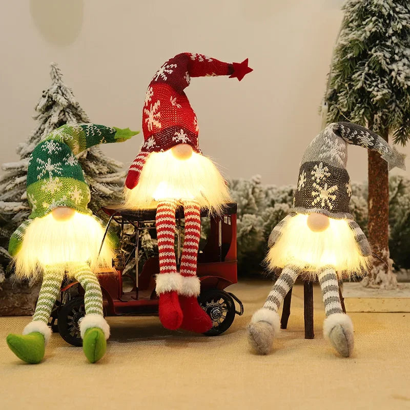 Christmas Gnome Faceless Doll Night Light Merry Christmas De
