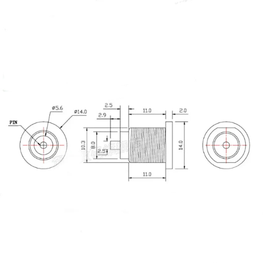 High Current 20AWG 5.5 2.1mm/5.5 2.5mm DC022D DC Power Cable