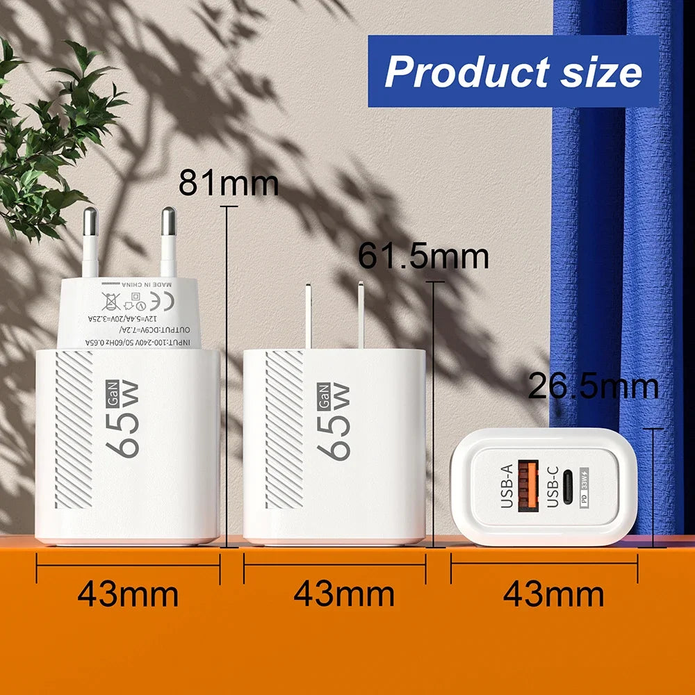 USB Fast Charger Type C Wall Charger Adapter PD Quick Charge
