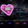 SEAMETAL Universal Car Solar Heart-shaped Light Car Window L
