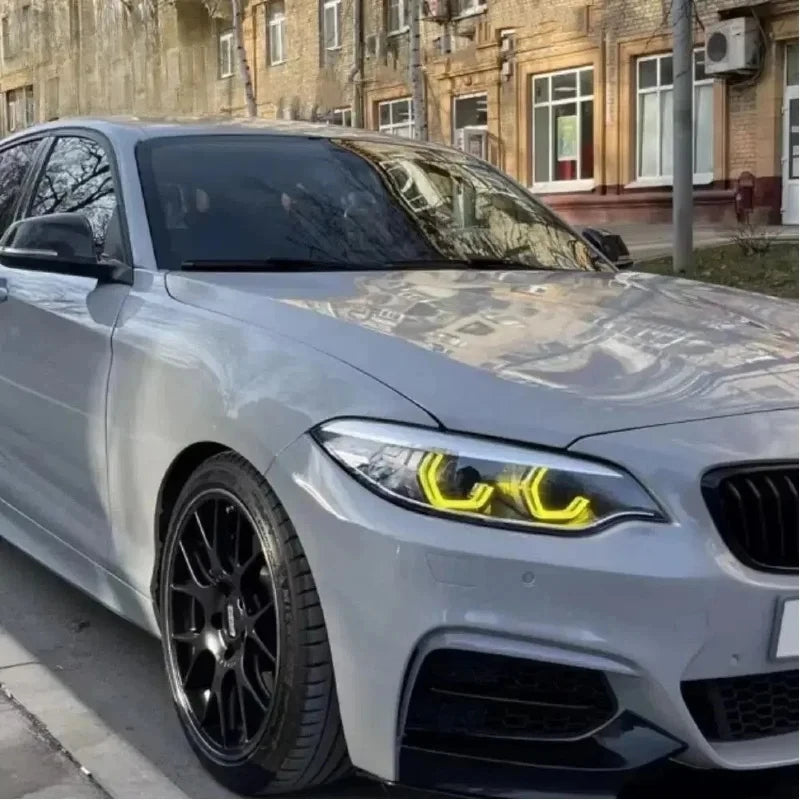 Angel Eyes DRL Daylight For 2014-2021 BMW 2 Series F22 F87 F23 220i 228i M240i Xenon M2 LCI LED Headlight for