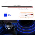 1.1M EL Wire Neon Ambient Light Car Interior Dashboard LED Decorative Lamp Universal DIY Flexible Hidden Cuttable Acrylic Strip