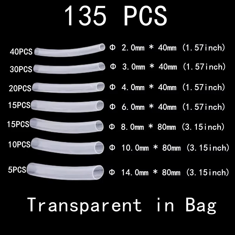 2 1 Heat Shrink Tubing 127-850 PCS Insulated Polyolefin Sheathed Electronic DIY Kit Electrical Connection Tubing Cable Sleeves