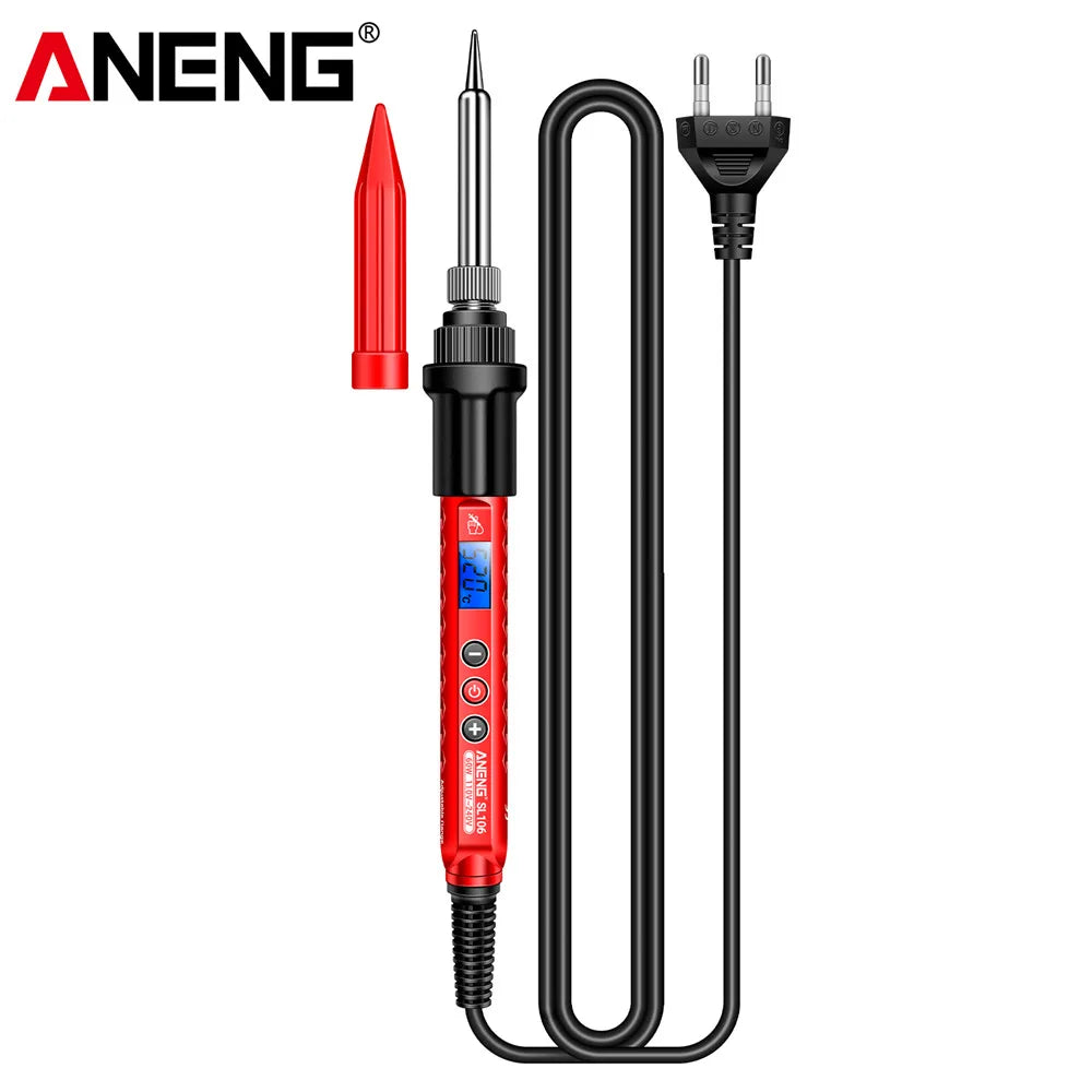 ANENG SL106 Electric Soldering Iron 110V/220V Adjustable Temperature Welding Solder US/EU Plug Professional Welding Tool