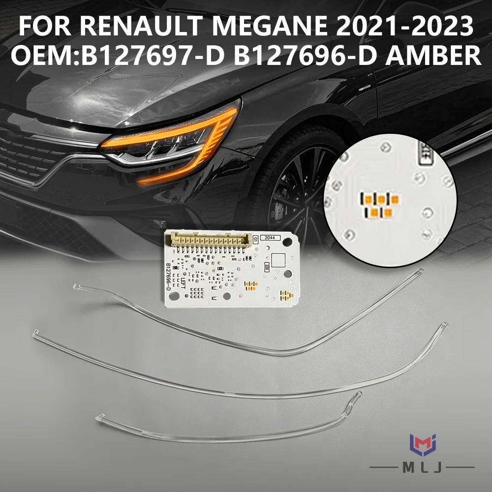 Headlight Amber Angel Eye DRL Light Guide Strip Tube Light Source Board Chip 260556623R for Renault