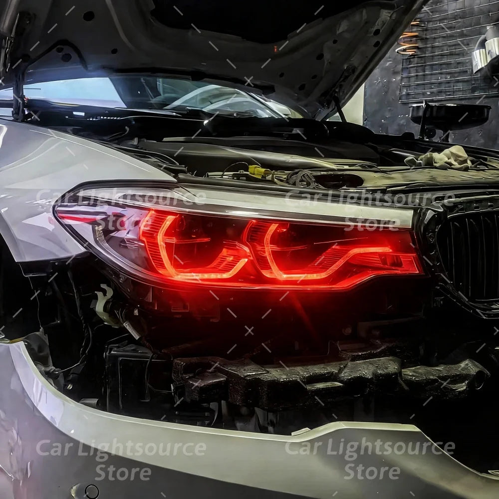 DRL LED Module Yellow Angel Eyes For BMW 5 Series G30 G31 17-20 Adaptive Headlight Daytime Running Lights
