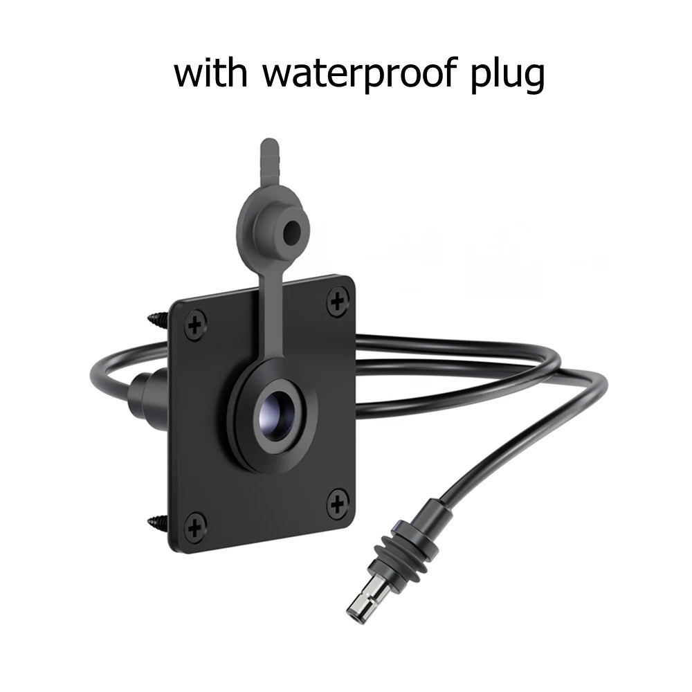 Waterproof Wall Socket Passthrough for Starlink Mini DC 5.5 2.1 Female Power Connector Port for RV Campervan Battery Box Outlet