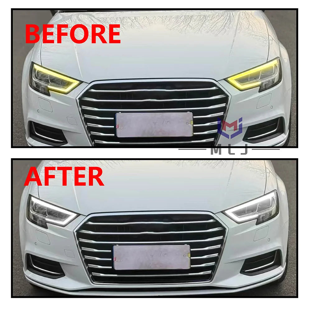 Headlight DRL Light Guide Strip Angel Eye PCB Light Board Chip for Audi A3 2017-2019