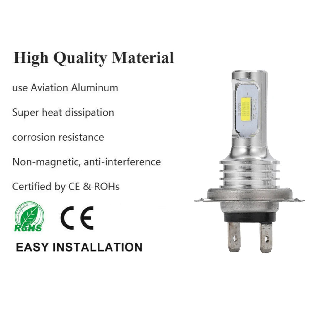 2Pcs 20000LM H7 H4 H8 H11 LED Headlight 9005 HB3 9006 HB4 CS