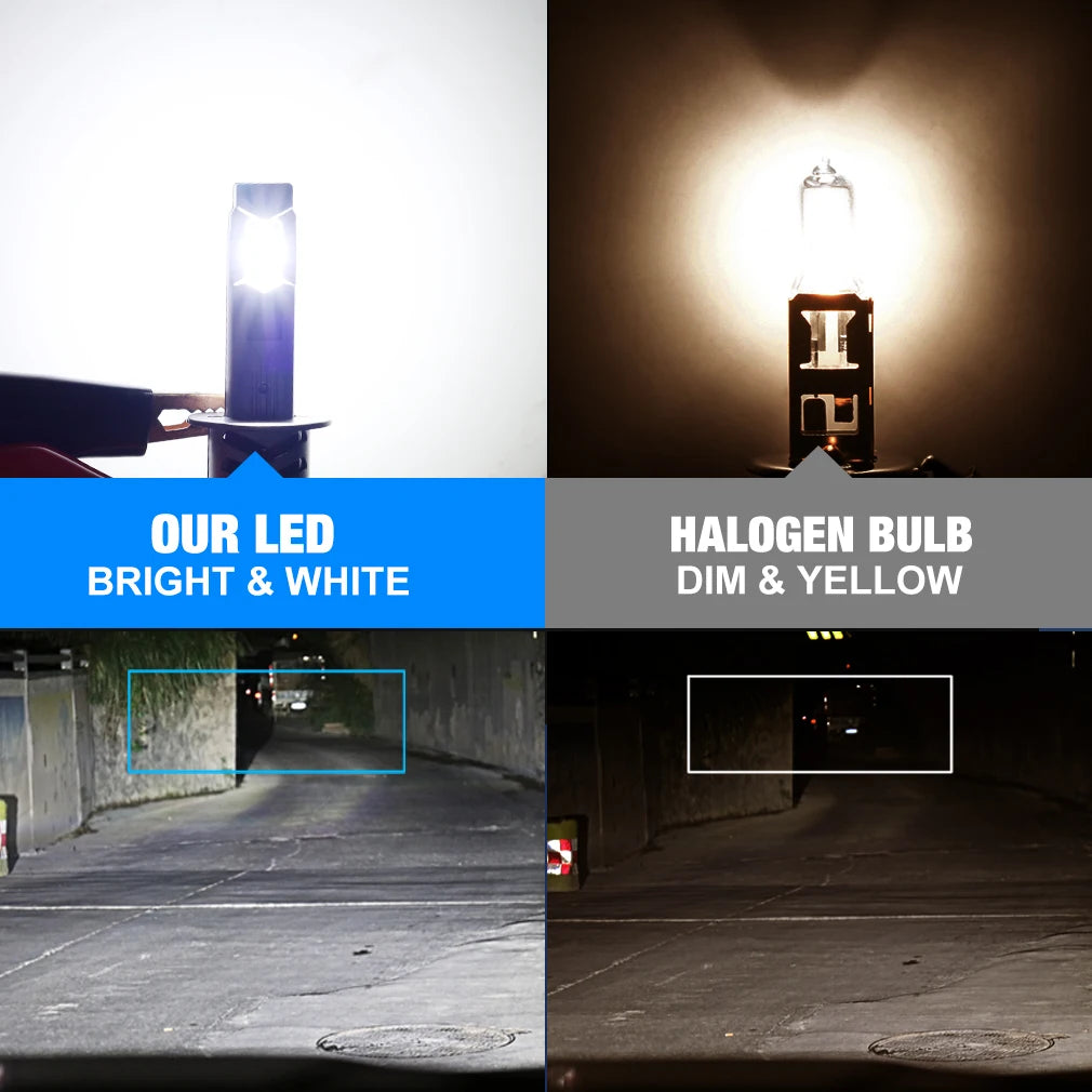 XSTORM H1 LED Lights Bulbs Canbus 60000LM 100w H3 H7 LED Hea