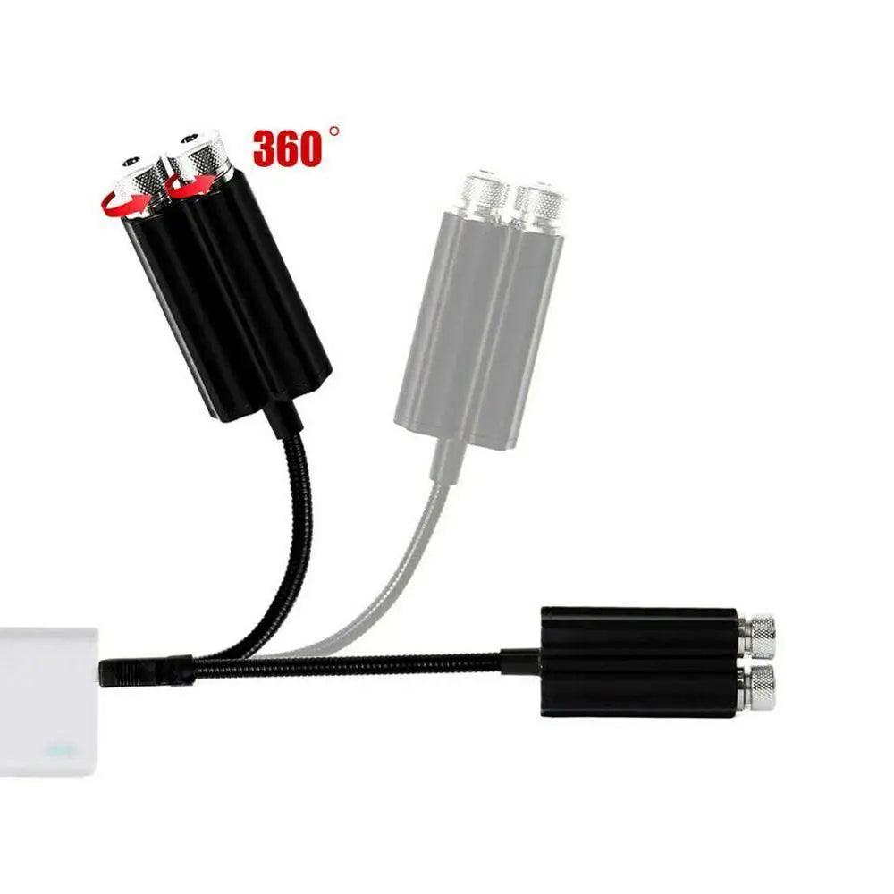 Mini Led Double Headed Roof Starry Night Light Car Atmospher