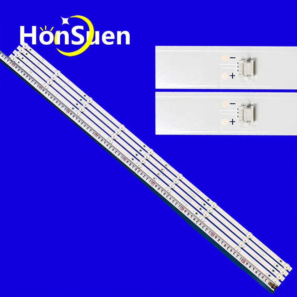 LED Backlight Strip for 4pcs LED Backlight Strip For TF-LED50S02T2SU F-LED50S01T2SU AKTV5036S 50LEX-8171/UTS2C