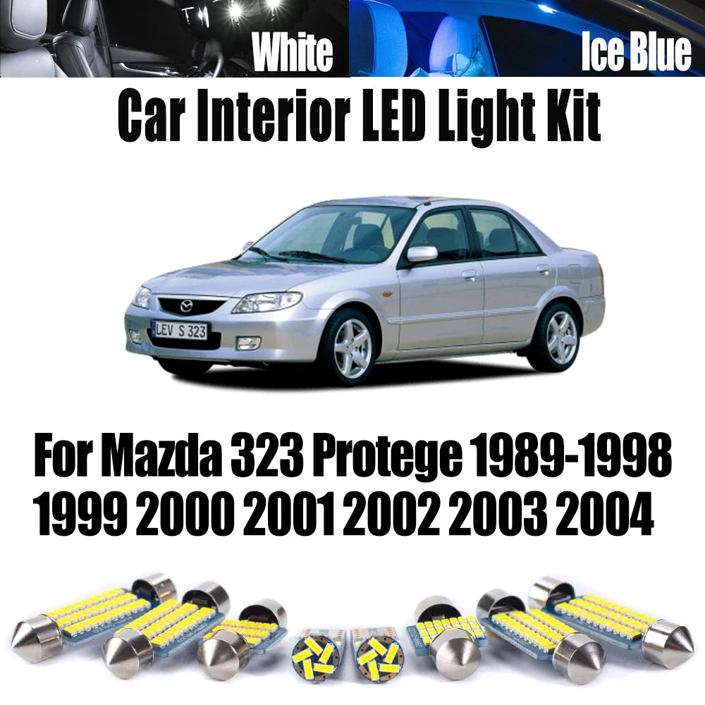 LED Interior Light Kit for Mazda 1989-1999 - Canbus Error-Free Interior Bulbs