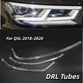 DRL Tube Headlight Guide Strip Daytime Running Lights Bar For Audi Q5L 2018 2019 2020 Car