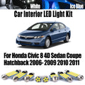 8-Piece LED Interior Light Kit for Honda Civic 2006-2010 - Canbus Error-Free Interior Bulbs