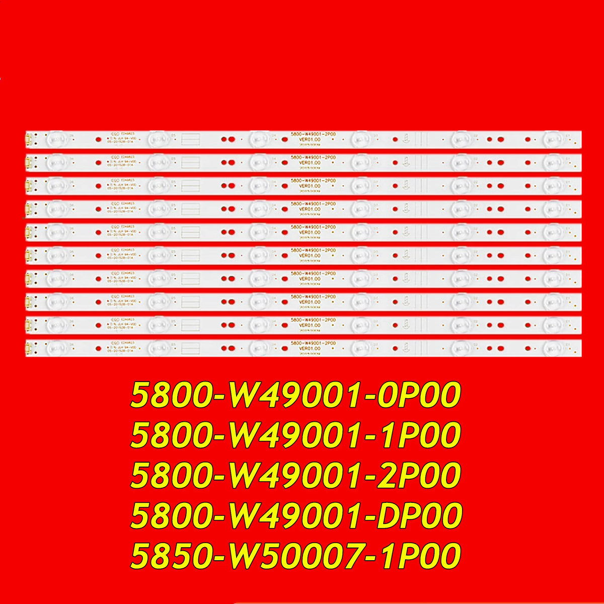 LED Backlight Strip for 49D9 49M6 49X5 49M6E 49E3000 49E3500 49E350E 49E361S 49E366W 49E5ERS 49E6000 49E600E