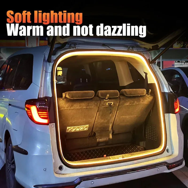 LED Car Trunk Light Strip Automatic On/Off Sensor Ambient Li