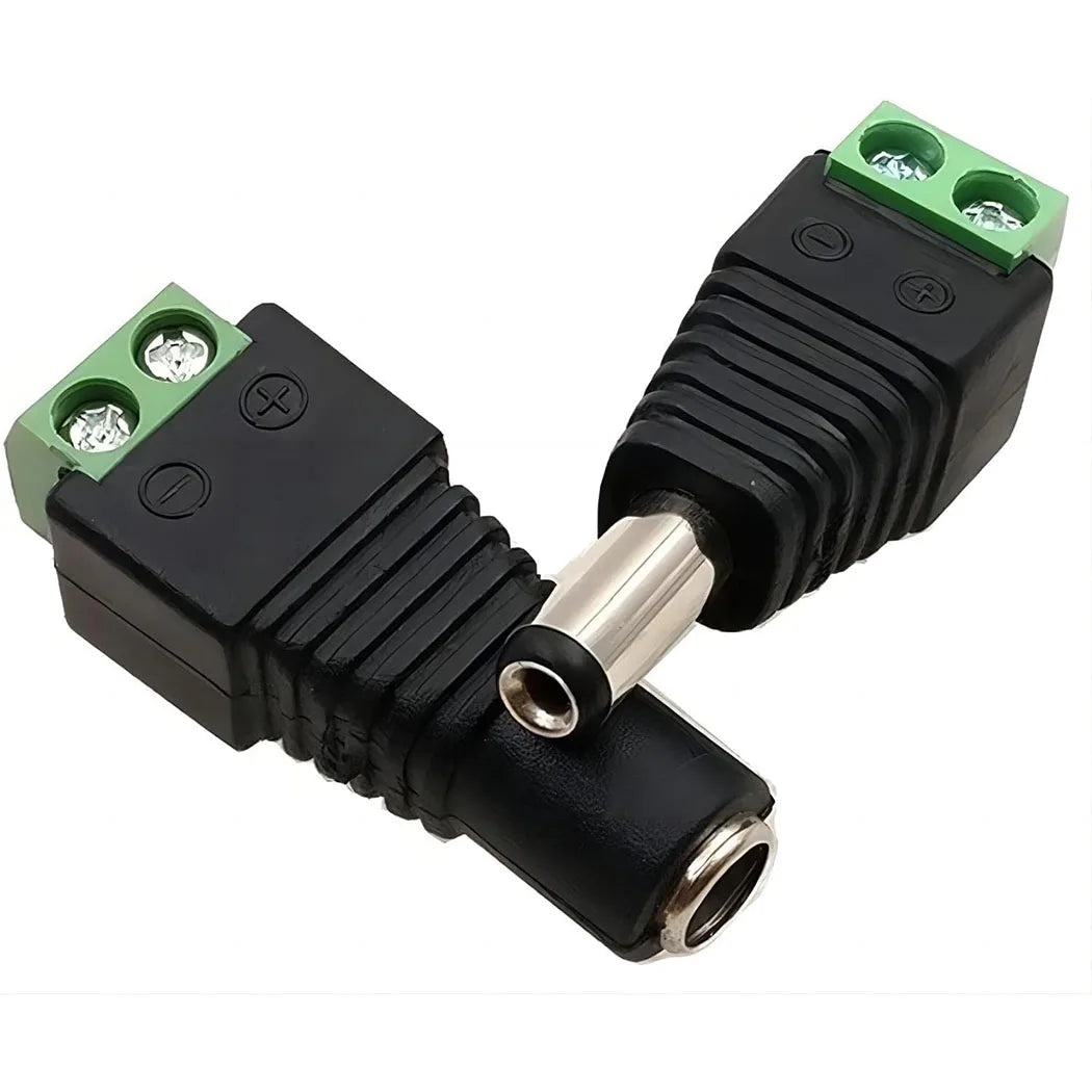 12V Male+Female 2.1x5.5MM DC Power Jack Plug Adapter Barrel 