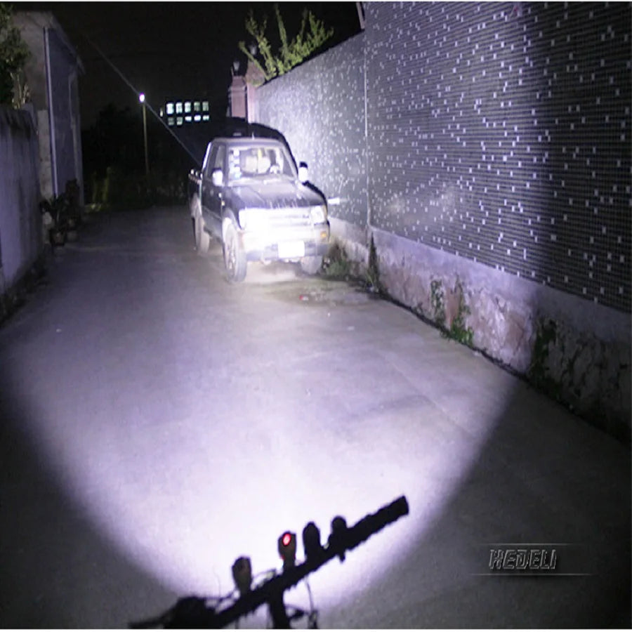 NEW 99000LM Bicycle Headlight USB Rechargeable Waterproof Bi
