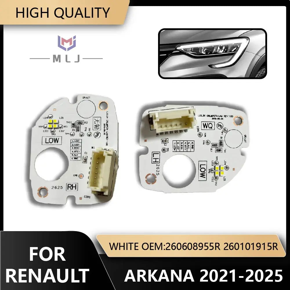Headlight Day Running Light White LED DRL Chip Light Source Spare Parts Board for Renault 2021-2025