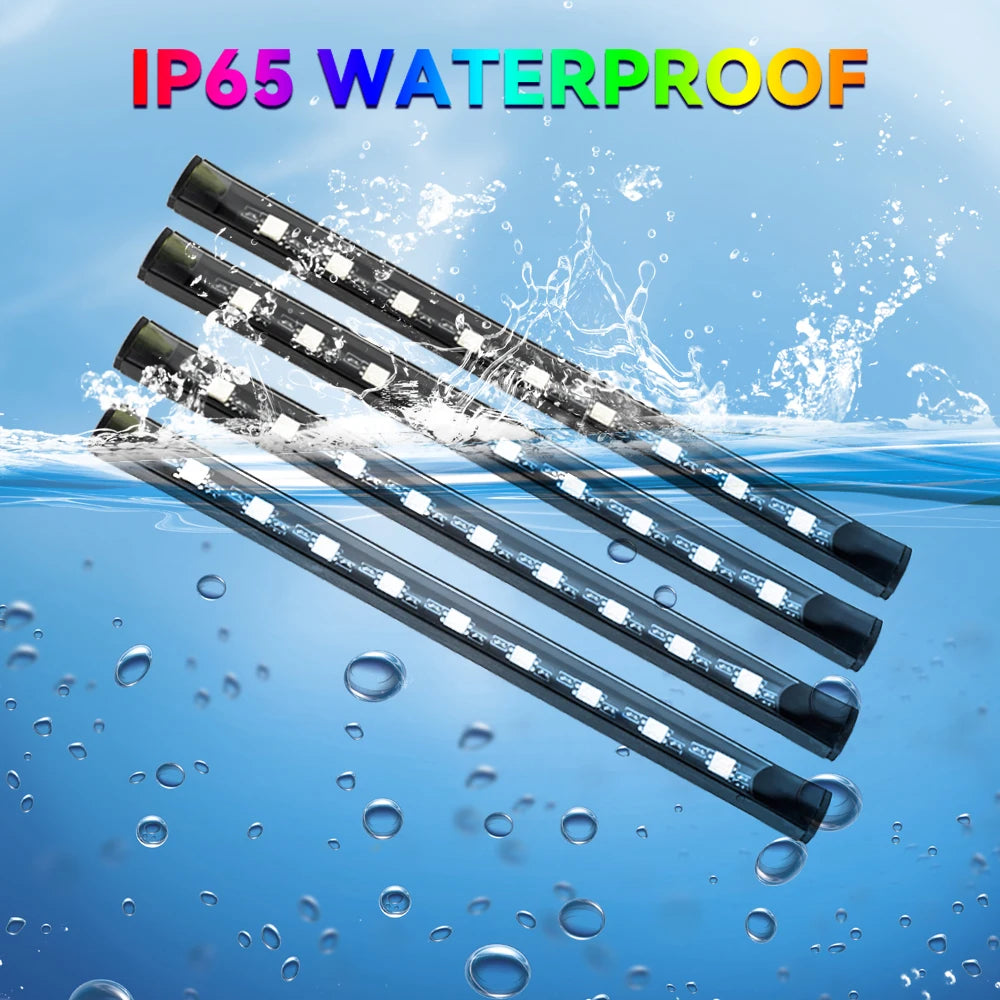 Car RGB Ambient Light LED Auto Foot Strips with USB Cigarett