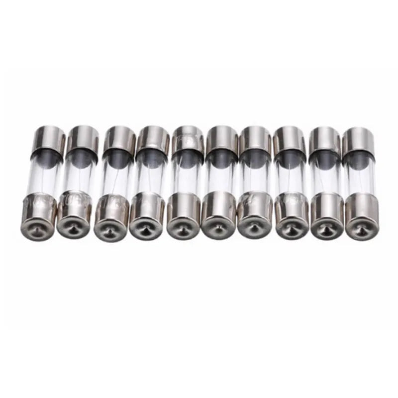 100/72pcs Car Fast-blow Glass Fuses Car Glass Tube Fuses 0.2