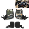 A Pair UTV Side Rearview Mirrors For POLARIS GENERAL 2016+ Square Black Rear View Mirror ATV Exterior