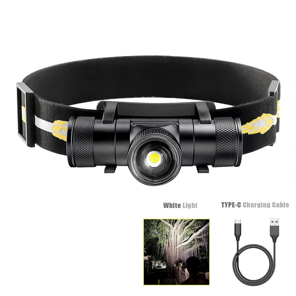 Newest LED Headlamp High Power Headlight 18650 Rechargeable 