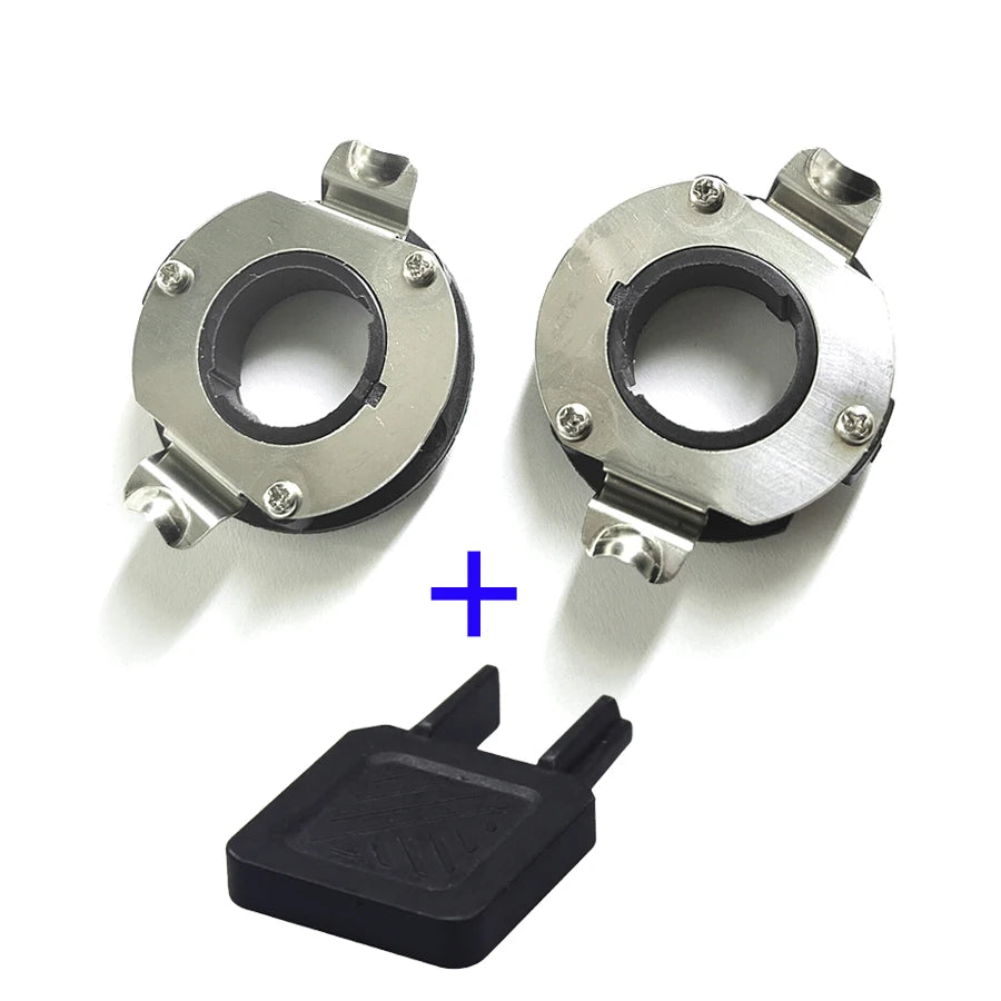 1 Set H7 LED Adapter Holder For Mercedes Benz B C GLA Series C250 C260 GLS450 ML350 GL450 GLA250 Headlight Bulbs + Install Key