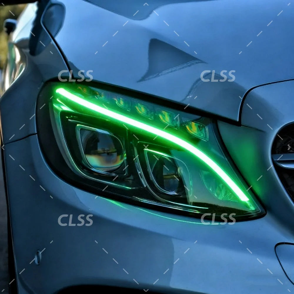 DRL LED Boards Lightsource For Mercedes-Benz C Class W205 C300 C350 2015-2018 Headlight Daytime Running Light