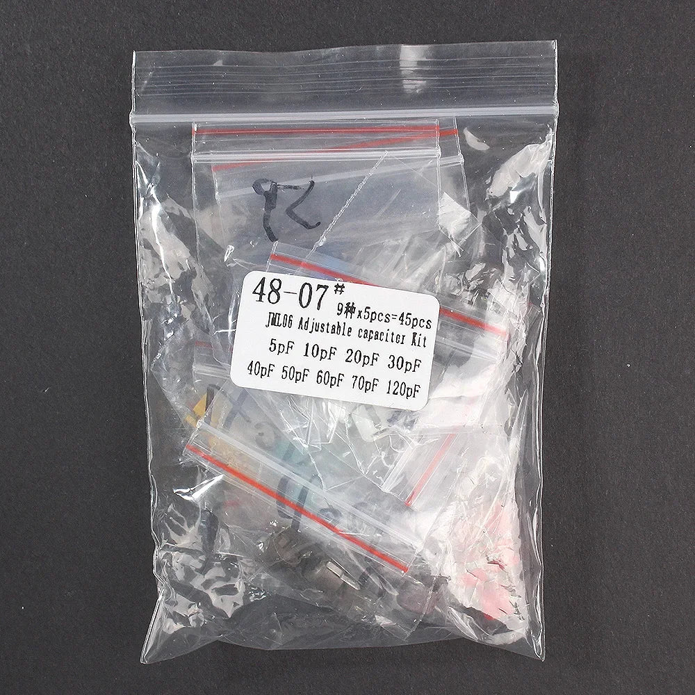 45PCS Variable Trimmer Capacitor Kit JML06 5PF 10PF 20PF 30P